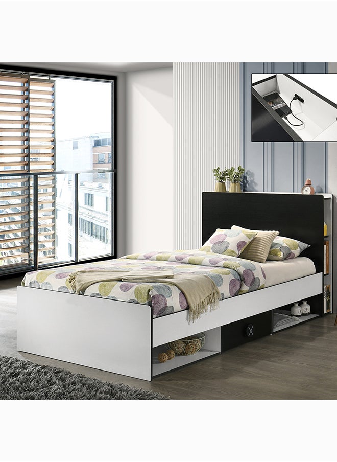Home Box Gamerz Smart Bed With Headboard Storage And 2 Drawers 219.5 x 100 x 95 cm  - Image 1