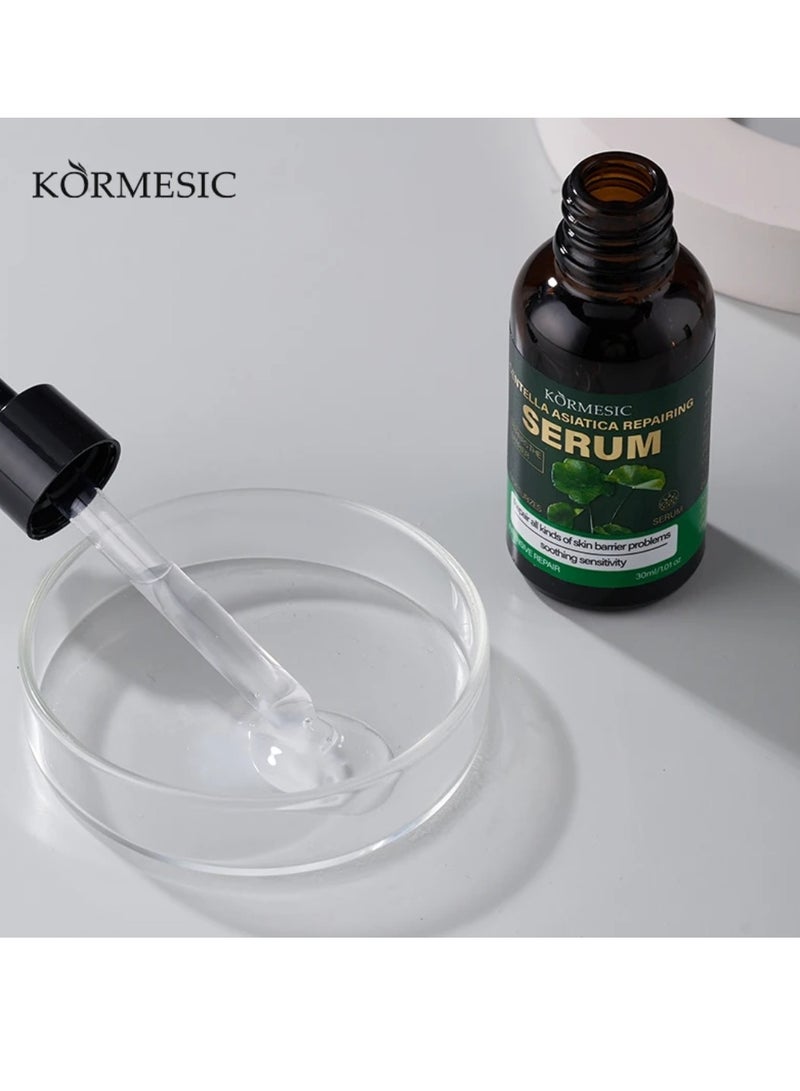 Kormesic Centella Asiatica Repairing Serum Centella Repairing Facial Serum Soothing Barrier Repair Hydrating Moisturizing Face Serums Reduce Redness Calms Irritation 30ml - Image 2