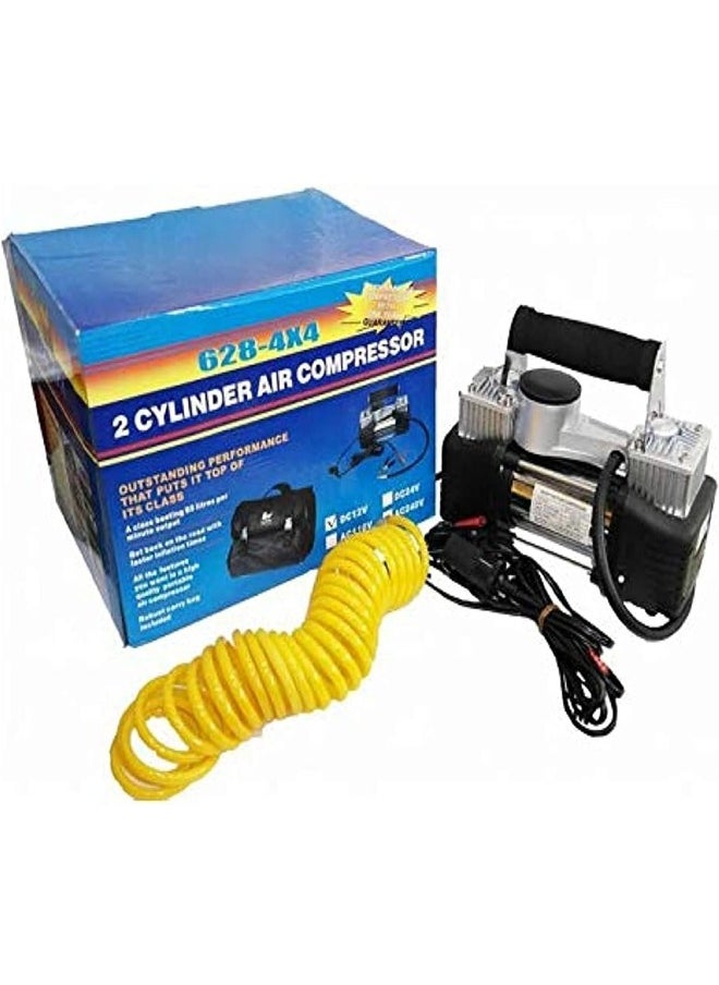 ATM - Heavy-Duty 2-Cylinder Air Compressor - 12V Portable Tire Inflator for Cars & SUVs - Image 1