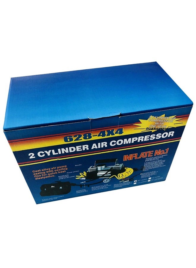ATM - Heavy-Duty 2-Cylinder Air Compressor - 12V Portable Tire Inflator for Cars & SUVs - Image 1
