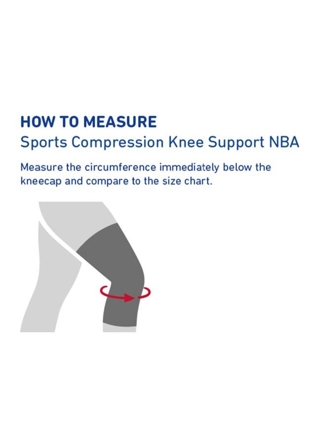 Bauerfeind Sports Compression Knee Support NBA Golden State Warriors - Lightweight Design with Gripping Zones for Basketball Knee Pain Relief & Performance (Warriors, M)  - Image 3