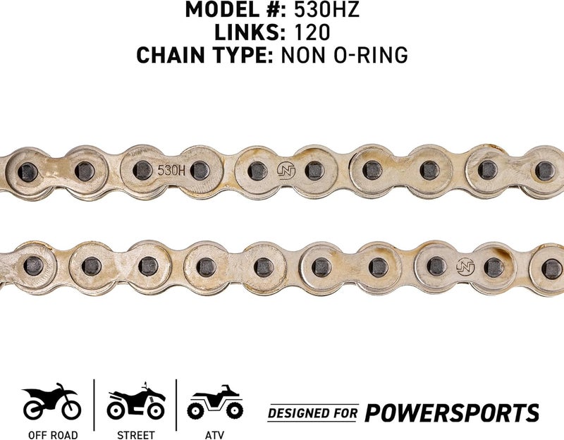 NICHE 530 Drive Chain 120 Links Standard Non O-Ring with Connecting Master Link - Image 4