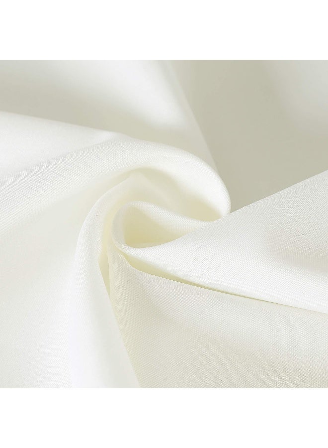 Cupuamon Square Tablecloth 90x90 inch Washable Polyester Fabric Table Cloth for Wedding Party Dining Banquet Decorationï¼ˆ90x90,Ivoryï¼‰ - Image 4