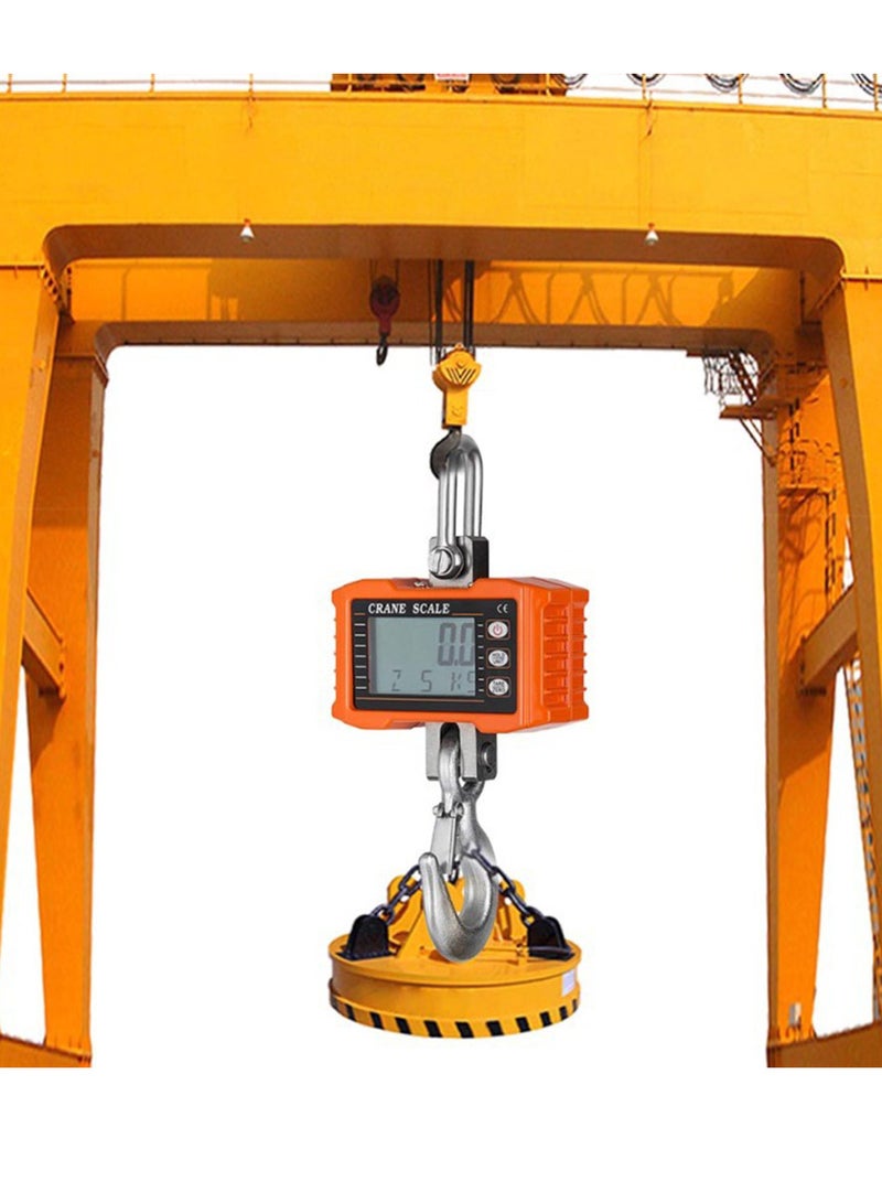 Digital Hanging Scale 1000kg/ 2000lbs Portable Heavy Duty Crane Scale LCD Backlight Industrial Hook Scales Unit Change/ Data Hold/ Tare/ Zero for Construction Site Travel Market Fishing Outdoor Work - Image 3
