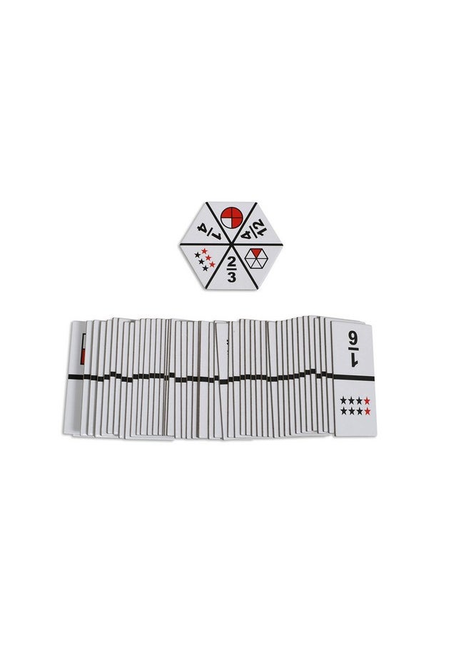 Learning Advantage The Original Fraction Dominoes - 49 Dominoes - Math Manipulative For Kids - Equate, Add And Subtract Fractions  - Image 3