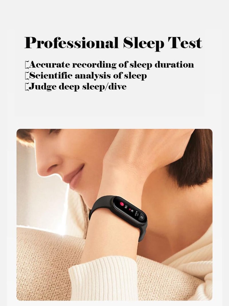 klarako M6 Smart Watch Bands,Heart Rate Pressure Sleep Monitoring,Step Counting,Music Weather Bluetooth Fitness - Image 1