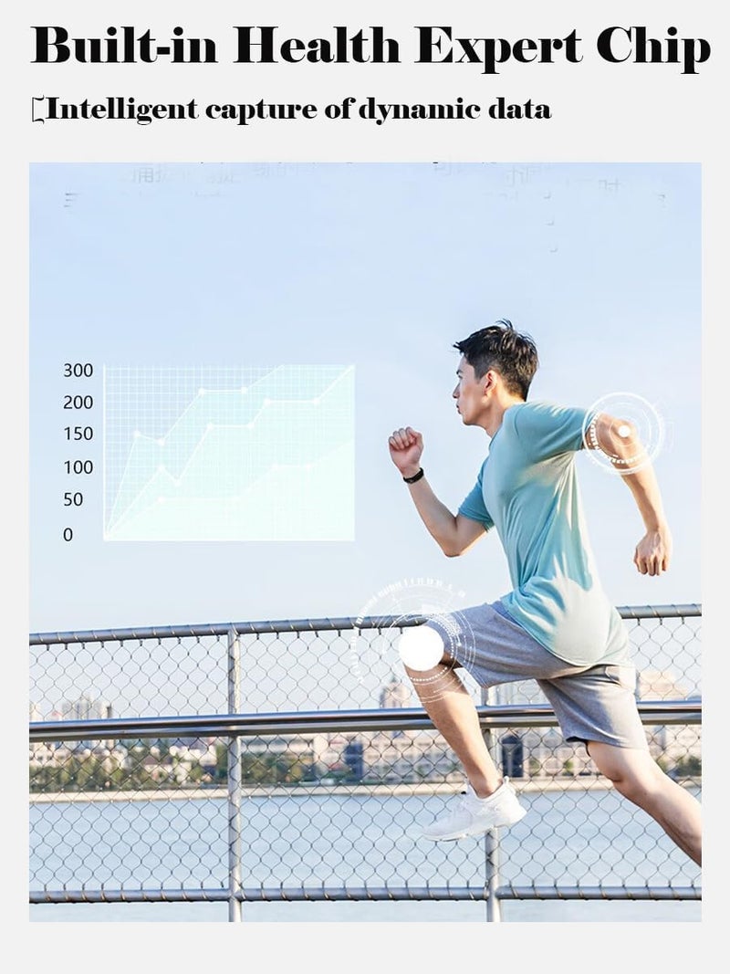 klarako M6 Smart Watch Bands,Heart Rate Pressure Sleep Monitoring,Step Counting,Music Weather Bluetooth Fitness - Image 5