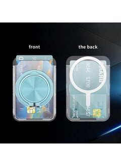 Generic Hot Sale Ace Bracket Transparent Card Bag For All Mobile Phone 360 Rotating Ring Bracket In Stock-Color:Pink  - Image 4