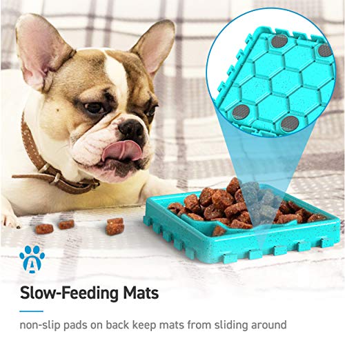 ANYPET Rubber Any Pet-Slow Feeding Mat, Tray, Slow Feeder Dog Bowls, Food Mat For Dog, Dog Lick Pad Anxiety Relief Feeding Mat With Suction,5.9 cm,H_2.9 cm,W_5.9 cm - Image 3