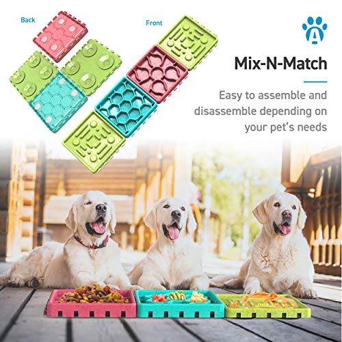 ANYPET Rubber Any Pet-Slow Feeding Mat, Tray, Slow Feeder Dog Bowls, Food Mat For Dog, Dog Lick Pad Anxiety Relief Feeding Mat With Suction,5.9 cm,H_2.9 cm,W_5.9 cm - Image 5