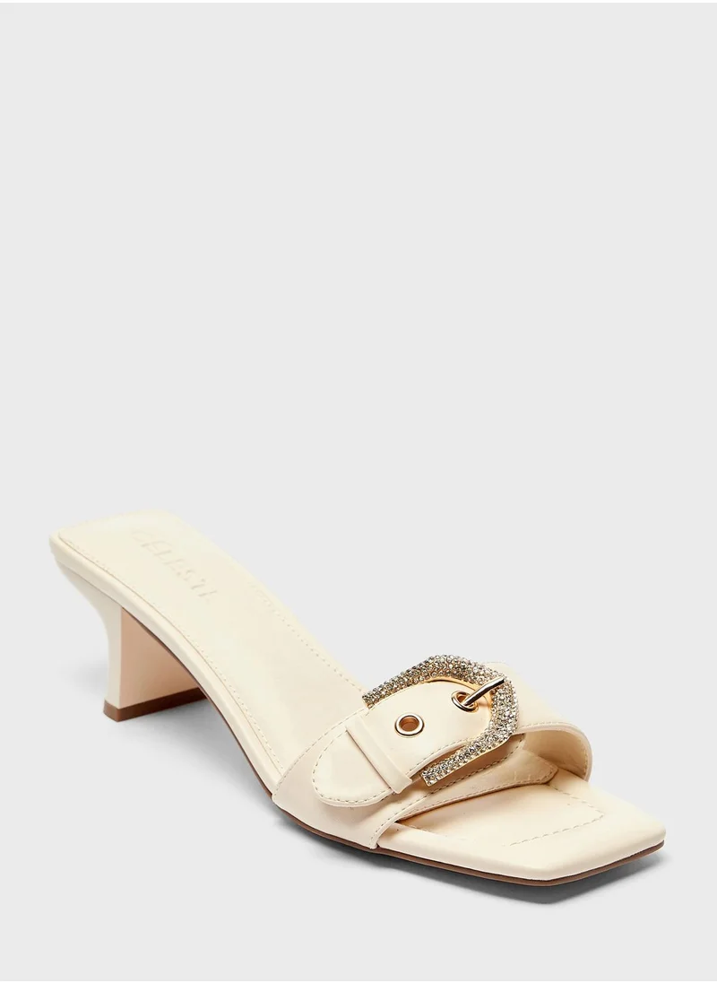 Celeste Single Strap Low Heel Sandals