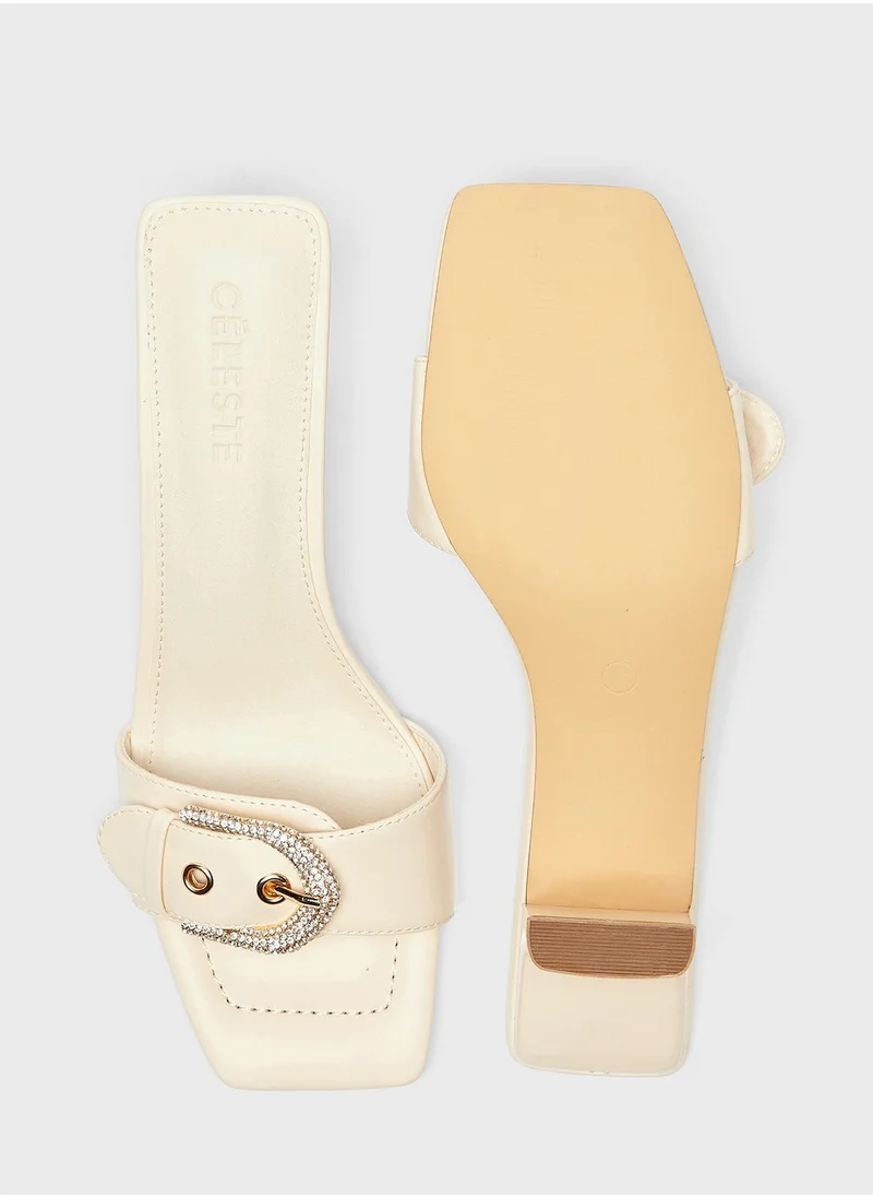 Celeste Single Strap Low Heel Sandals