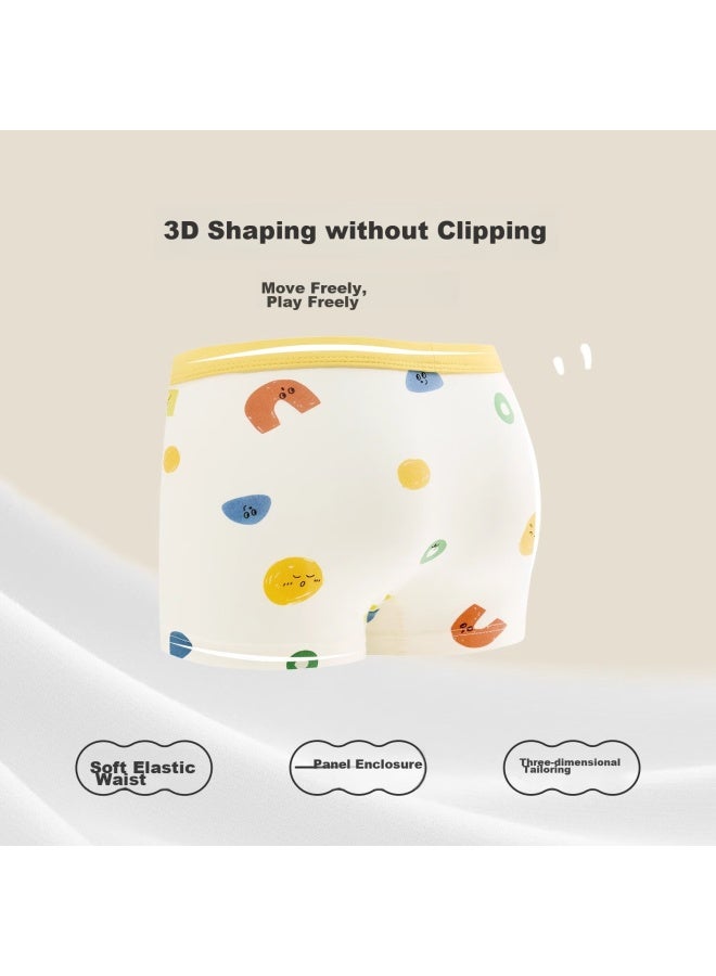 Niduoxiong Niduoxiong Children's Underwear, Boys' Boxer Briefs, Cotton Underpants, Baby Boy Shorts, Toddler Underwear, 4-pack  - Image 3