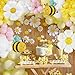 besttideyes Bee Balloons Garland Arch Kit 134 pcs yellow pestal pink balloon Arch with bee daisy balloons for Baby Shower Lemonade Birthday Honeybee Party Decor - Image 4