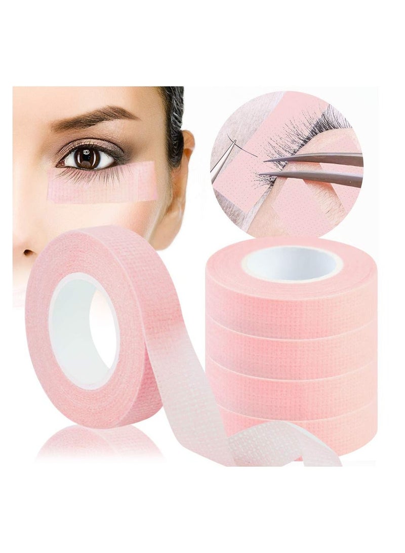 Calla 5 Rolls Lash Tape for Eyelash Extension, Breathable Micropore Fabric Tape (1.25cm x 360cm) - Image 1