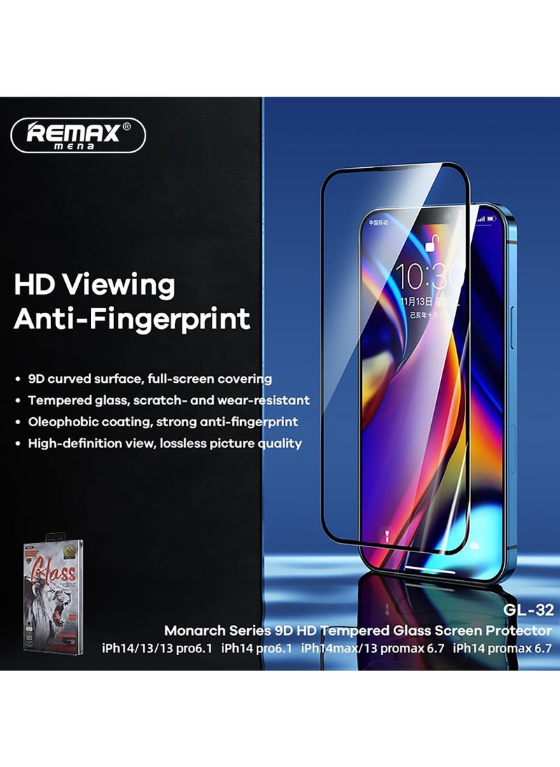 Remax Mena - Full Screen Protective Film 9D High Definition Curved Surface Tempered Film for iph15promax - Image 1