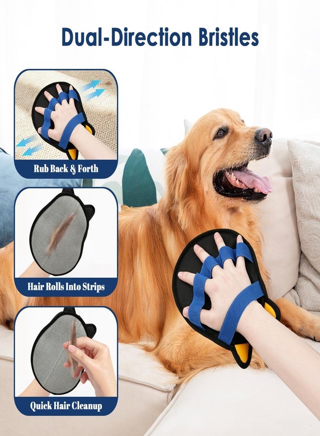 Magnetic SL Pet Hair Remover Glove, Reusable Brush Pet Hair Remover Tool for Dogs Cats, Five-Finger Electrostatic Pet Hair Glove for Couch, Furniture, Clothes,Car Seat(1pcs) - Image 5