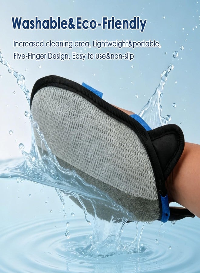 Magnetic SL Pet Hair Remover Glove, Reusable Brush Pet Hair Remover Tool for Dogs Cats, Five-Finger Electrostatic Pet Hair Glove for Couch, Furniture, Clothes,Car Seat(1pcs) - Image 4