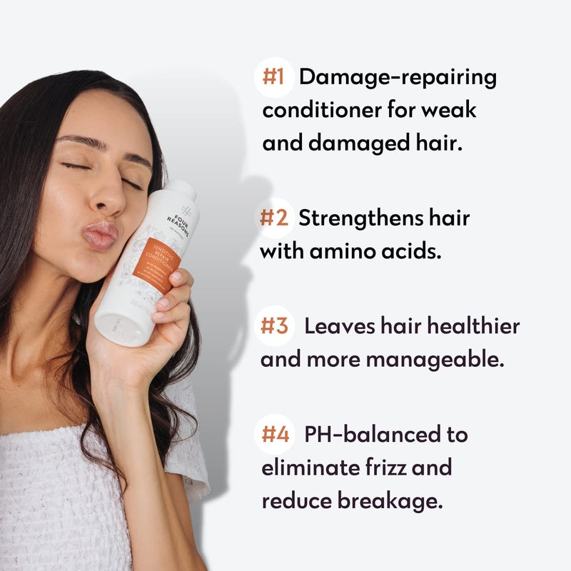 No nothing Very Sensitive - Repair Conditioner - Vegan, Hypoallergenic, Fragrance Free, Paraben Free â€“ 10.15 oz - Image 2