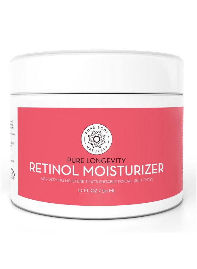 بيور بدي ناتشورالز مرطب الريتينول من بيور بودي ناتشورالز، 1.7 أونصة - كريم ريتينول مرطب للوجه، كريم للعين مضاد لعلامات تقدم السن للتجاعيد والخطوط الدقيقة مع حمض الهيالورونيك وزبدة الشيا وزيت الجوجوبا - Image 1