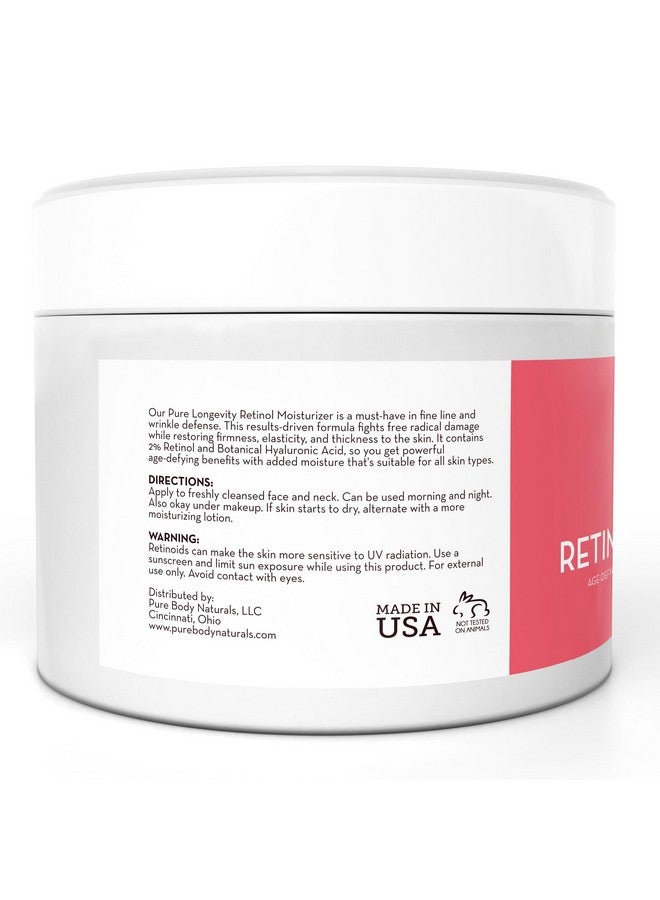 بيور بدي ناتشورالز مرطب الريتينول من بيور بودي ناتشورالز، 1.7 أونصة - كريم ريتينول مرطب للوجه، كريم للعين مضاد لعلامات تقدم السن للتجاعيد والخطوط الدقيقة مع حمض الهيالورونيك وزبدة الشيا وزيت الجوجوبا - Image 5