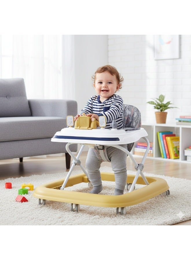 ضحكة  مشاية أطفال موسيقية 2 في 1 للتعلم والمشي - مركز أنشطة للأطفال الصغار - Image 1