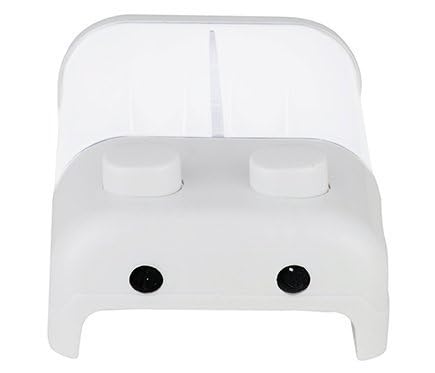 GNOLY Wall Mounted 2 in 1 Twin Head Liquid Soap Shampoo Handwash Touch Dispenser for Home Bathroom Restaurant Washroom Washbasin // ABS Plastic Twin Head Touch Soap Dispenser Organizer - Image 2