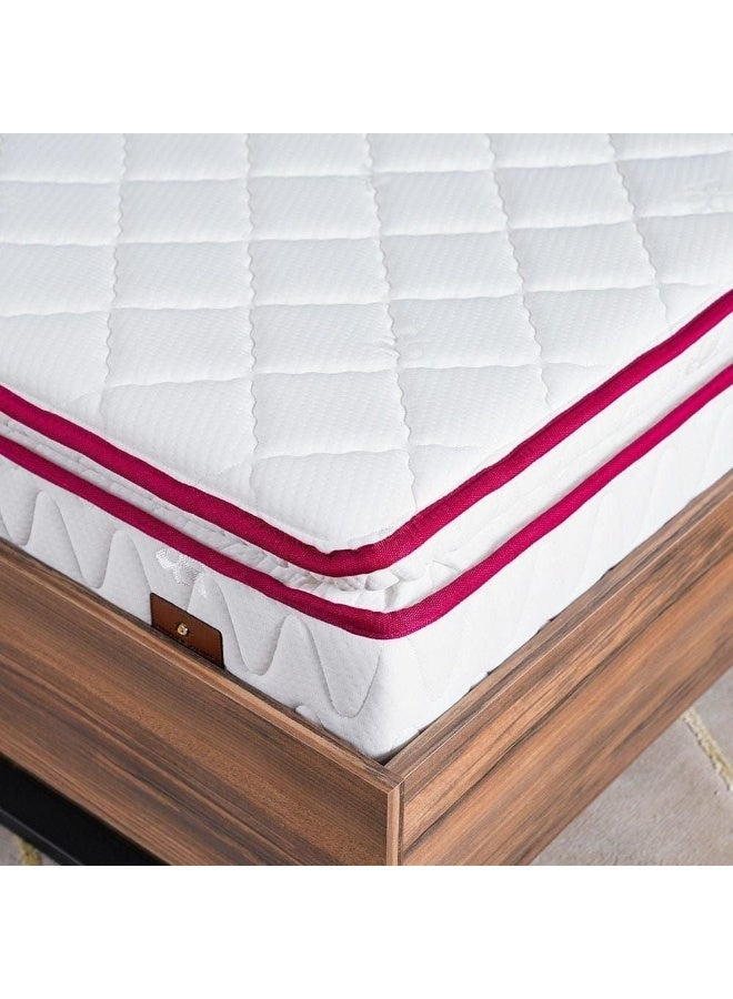DANUBE HOME Cozy Pillow Top Foam Mattress | Firm Feel | King Mattress | Ortho Medical | Spine Balance For Pressure Relief (160x200cm)