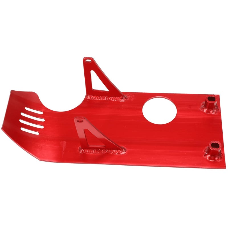 GREHUA Red Aluminum Engine Skid Plate for SSR110 SSR125 XR50 XR70 CRF50 CXR50 KLX GMX NSD Vitacci XPro FX Lifan YX Thumpstar Coolster Apollo Kymco Kpipe125 Z50 SP04 TaoTaoDB17 Chinese Pit Dirt Bike