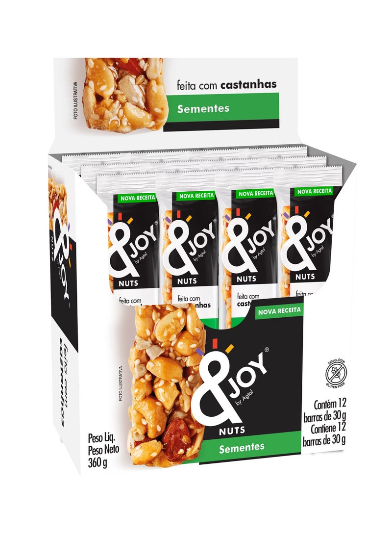Enjoy snacks Enjoy Nuts Bar Seeds (Pack of 12) - Image 1