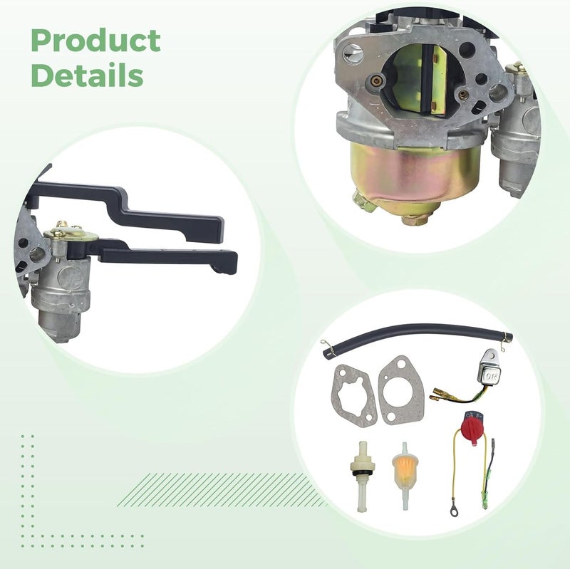 مجموعة كاربوريتر Kohler Command Pro 420Cc Ch440 14Hp – مجموعة كاملة لمحركات مولدات الغاز، بديل كاربوريتر معدني عالي الأداء - Image 4