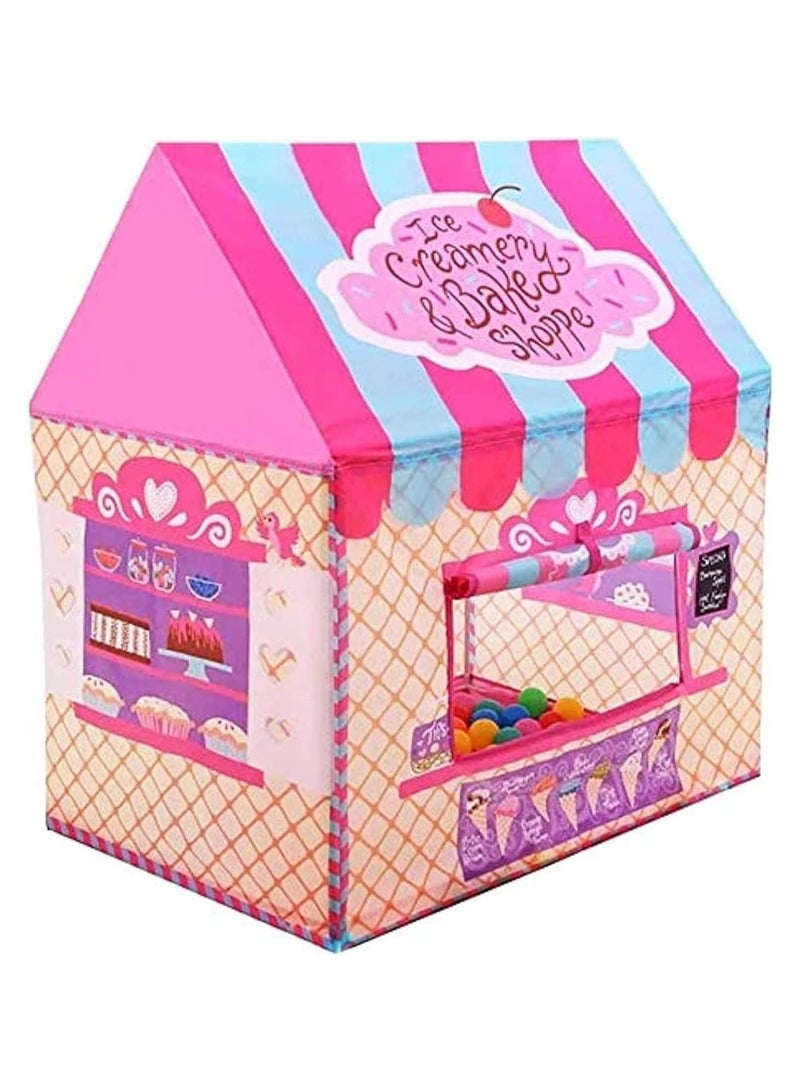 BLOOMING TIME Kids Pink Princess Castle Play House Large Indoor Outdoor Tents For Baby - Image 1