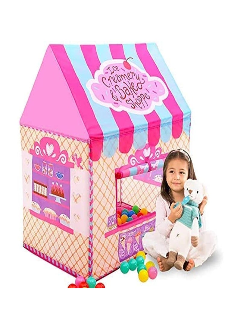 BLOOMING TIME Kids Pink Princess Castle Play House Large Indoor Outdoor Tents For Baby - Image 3