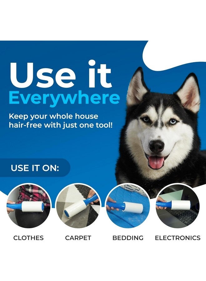 Claiez Sticky Lint Remover Roller for Clothes - 3 Rolls, 180 Sheets Total - Reusable Easy-Tear Pet Hair Remover for Woolen Clothes, Sofa, Furniture, Sweater, Dust & Dirt - Image 2