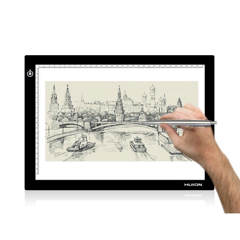 HUION L4S LED Light Box A4 Ultra-Thin USB Powered Adjustable Light Pad for Tracing - Image 1