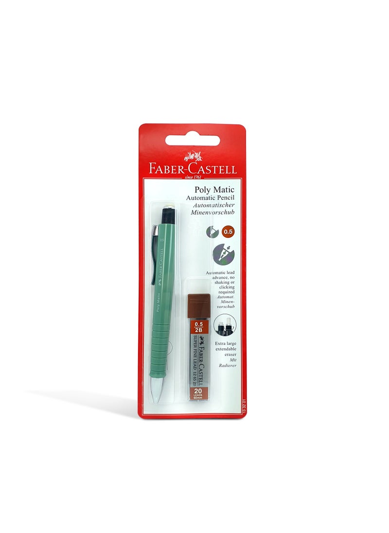 FABER-CASTELL - Faber Castell POLYMATIC MECHANICAL PENCIL 0.5MM, Assorted - Image 1
