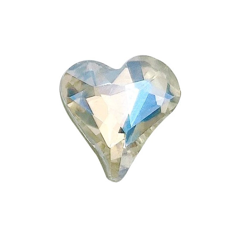 KDCQAH 48 Pcs Big Mix Sizes Different Shape Nail Rhinestones 12 Styles 3D Glass Crystals Diamonds Love Distorts Heart Super Shiny Charms Gems Stones DIY Nail Art Decoration Craft Jewelry (Sparkle White) - Image 4