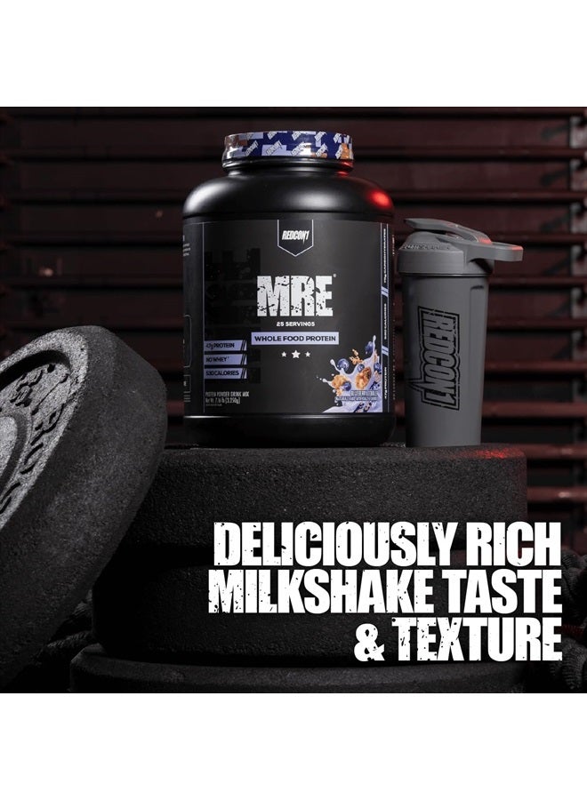 REDCON1 مسحوق بروتين MRE، حليب فانيليا - مزيج بروتين بديل للوجبات مصنوع من زيت MCT والأطعمة الكاملة - بروتين بمكونات طبيعية للمساعدة في استعادة العضلات (25 حصة) - Image 5