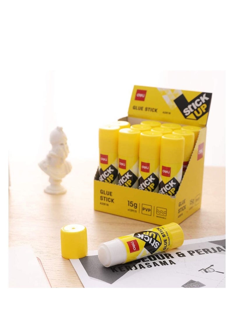 Deli 12-Piece Glue Stick 15gm - Image 2