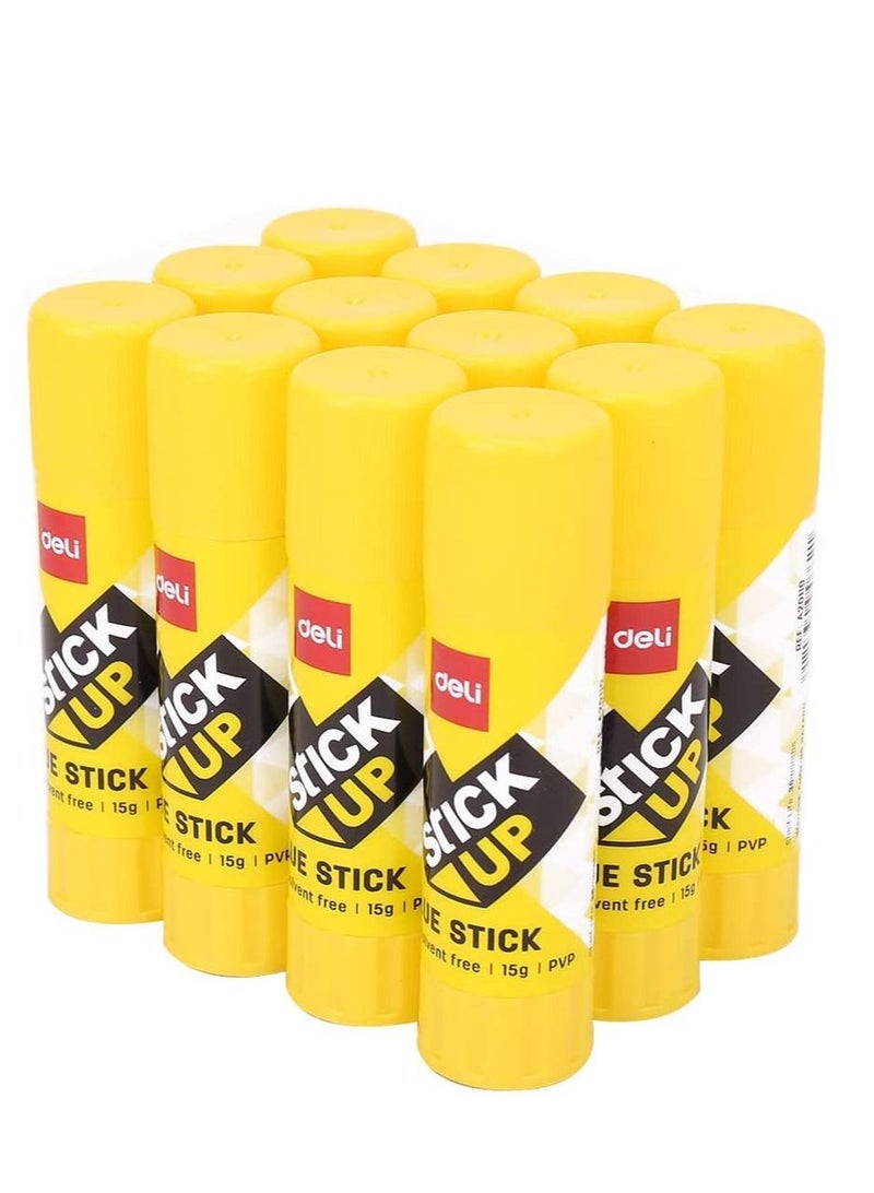 Deli 12-Piece Glue Stick 15gm - Image 1