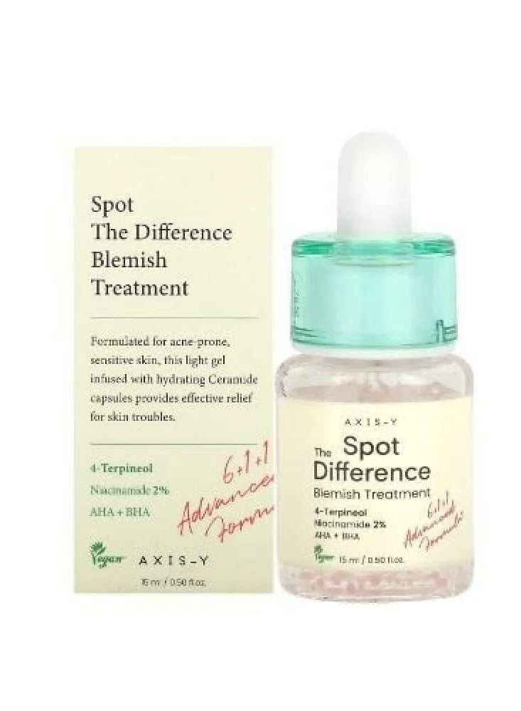 AXIS-Y Skin Imperfections Treatment - Spot the Difference is a gentle treatment for dark spots and acne spots, featuring skincare -15ml