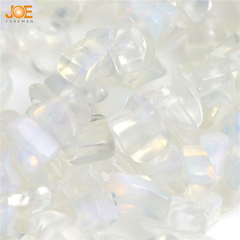 JOE FOREMAN Synthetic 6-8mm Opalite Gravel Gemstone Chips Beads Loose Beads for Jewelry Making Wholesale 34" JOE FOREMAN - Image 3