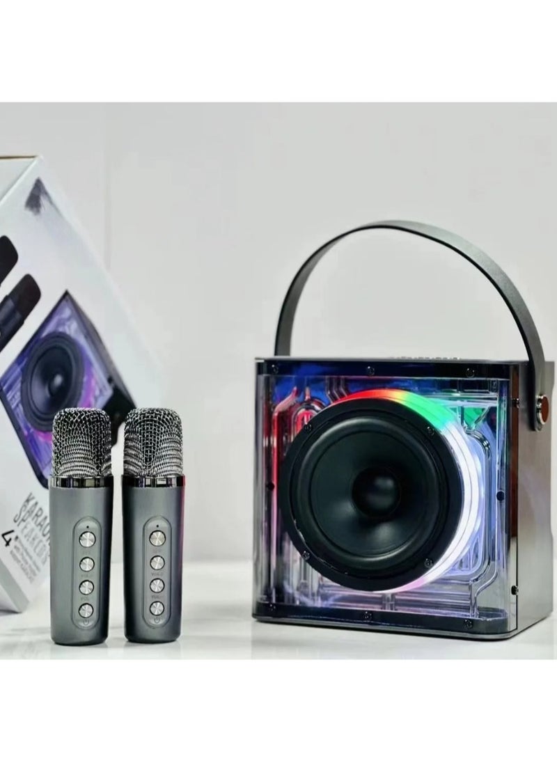 Generic Transparent Bluetooth Microphone Loudspeaker with Subwoofer, Your Ultimate Music Center for Family Parties and Boombox Extravaganzas  - Image 1