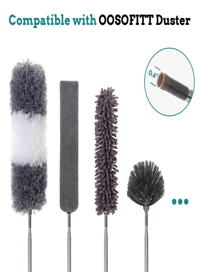 oosofitt Upgraded Thickened Extension Pole 16'-80', Sturdy Long Telescoping Pole Attachment Microfiber Duster for High Ceiling Cleaning by OOSOFITT - Image 2