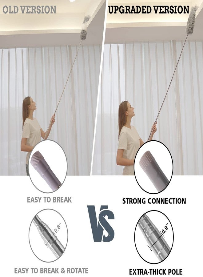 oosofitt Upgraded Thickened Extension Pole 16'-80', Sturdy Long Telescoping Pole Attachment Microfiber Duster for High Ceiling Cleaning by OOSOFITT - Image 4