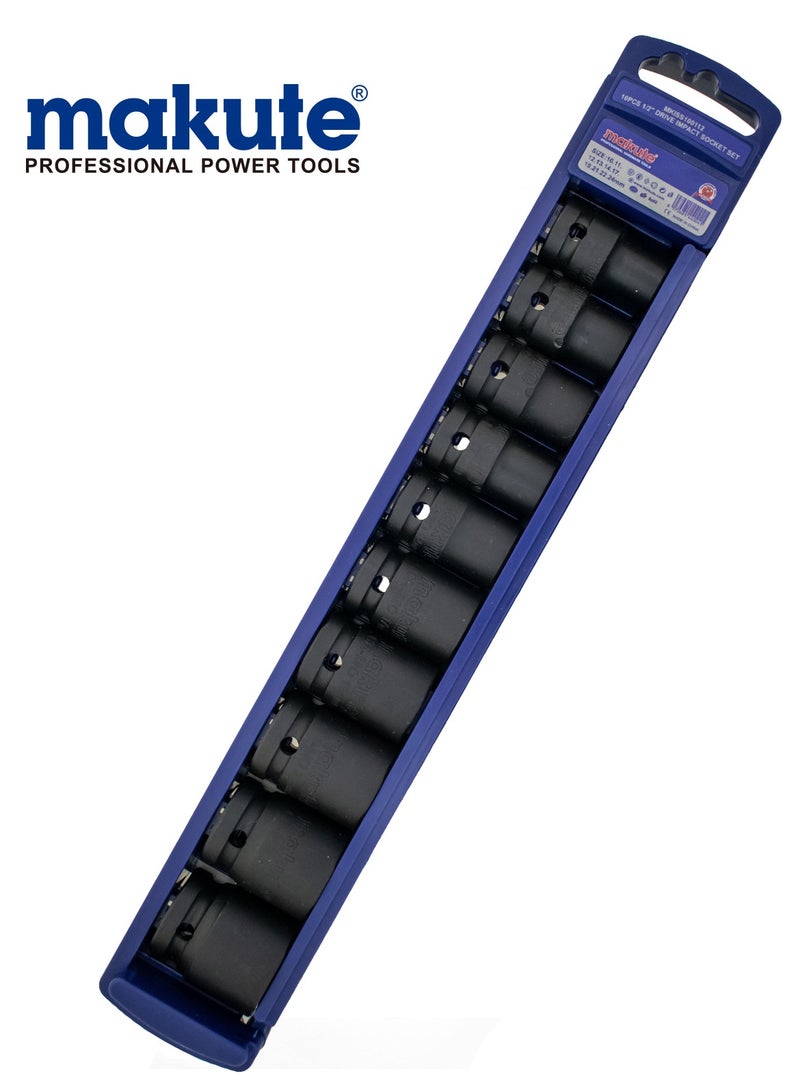 makute 10 Piece Short Torque Bit Set - 1/2"  - Image 1