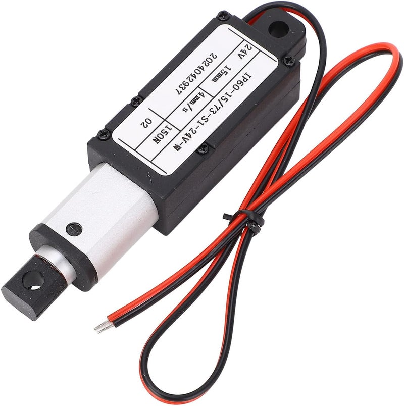 Aramox 24V Mini Linear Actuator Compact Telescopic Motion Actuator for Robot Vacuum Cleaner Industrial Machinery - Aluminum ABS - Image 3