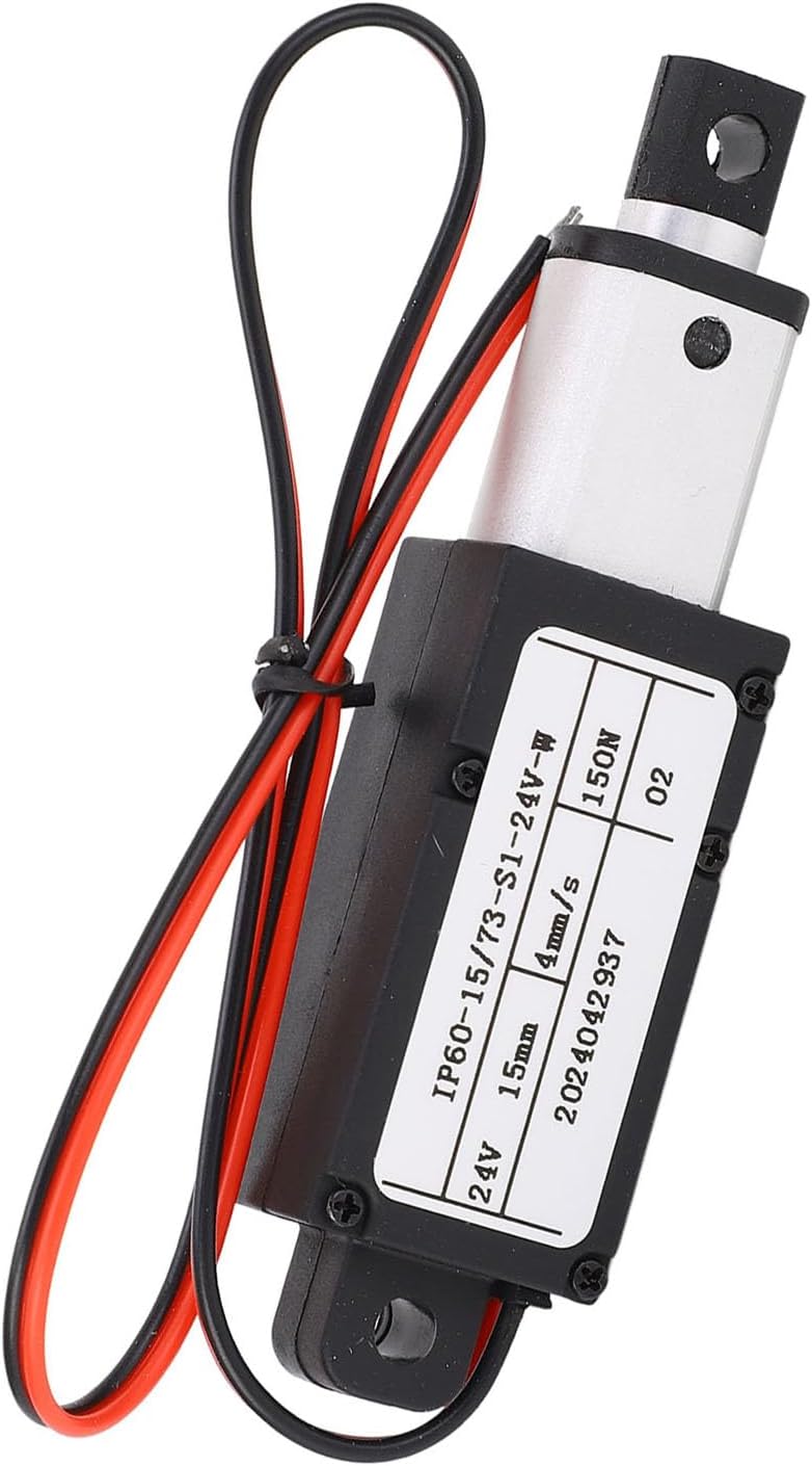 Aramox 24V Mini Linear Actuator Compact Telescopic Motion Actuator for Robot Vacuum Cleaner Industrial Machinery - Aluminum ABS - Image 5