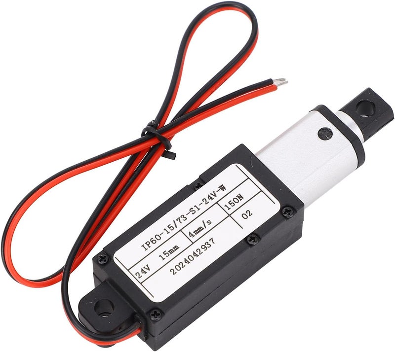 Aramox 24V Mini Linear Actuator Compact Telescopic Motion Actuator for Robot Vacuum Cleaner Industrial Machinery - Aluminum ABS - Image 2