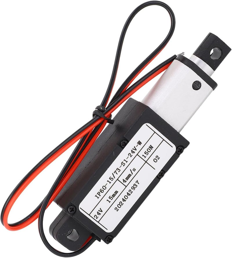 Aramox 24V Mini Linear Actuator Compact Telescopic Motion Actuator for Robot Vacuum Cleaner Industrial Machinery - Aluminum ABS - Image 4